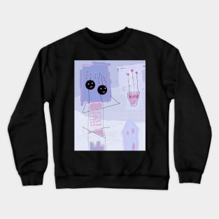 Kids Frame Themselves Stick Figure Crewneck Sweatshirt